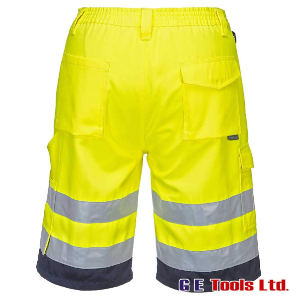 Portwest E043 High Visibility Poly-Cotton Shorts Portwest E043 High Visibility Poly-Cotton Shorts