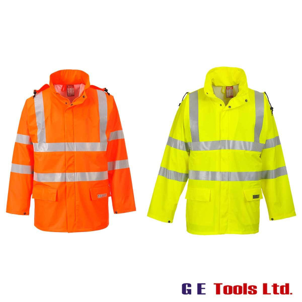 Portwest FR41 Flame Resistant and Waterproof High Visibility Jacket