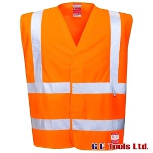 Portwest FR71 Rail-Spec Orange High Visibility Flame Resistant Vest