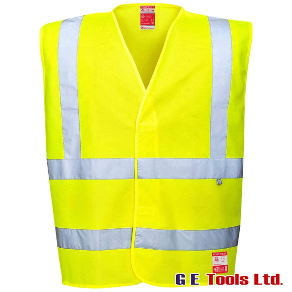 Portwest FR71 Yellow High Visibility Flame Resistant Vest