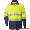 Portwest FR74 Flame Resistant Anti-Static High Visibility Polo Shirt Yellow