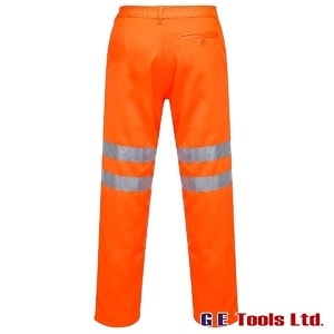 Portwest RT45 High Visibility Rail-Spec Poly-Cotton Trousers Portwest RT45 High Visibility Rail-Spec Poly-Cotton Trousers