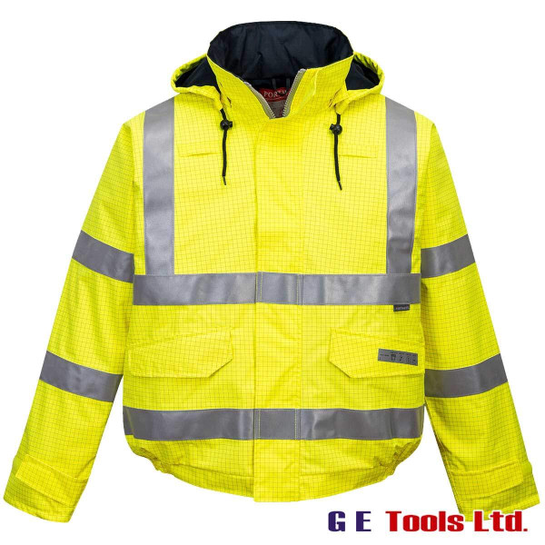 Portwest S773 Yellow High Visibility FR Anti-Static Bomber Jacket