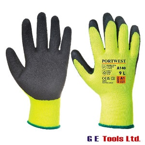 Portwest A140 Hi-Vis Thermal Latex Gloves