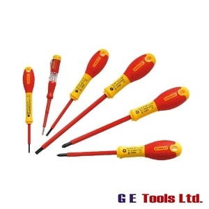 Stanley Tools FatMax® VDE Insulated Screwdriver Set, 6 Piece SL/PZ/Tester