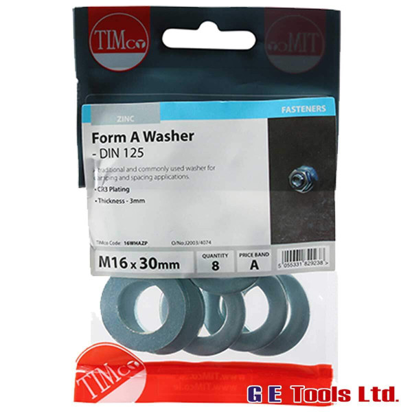 Timco Form A Washers BZP