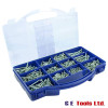 Timco 1140 Piece Twin-Thread Woodscrews Mixed Tray Pozidriv Countersunk Zinc