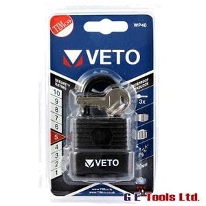 Timco Veto Weatherproof Padlock 40mm