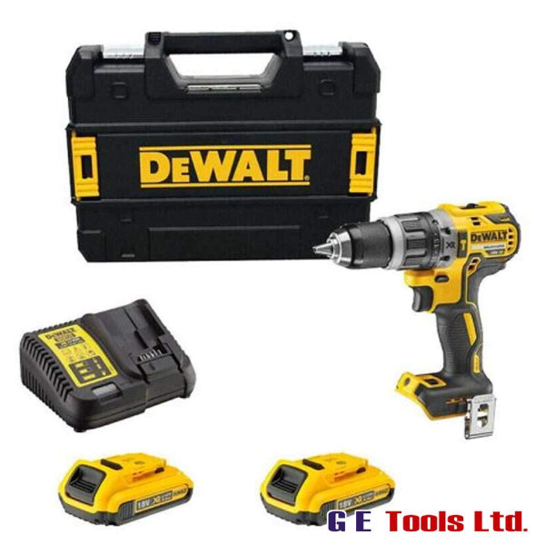 DeWalt DCD796 XR Combi Drill 2 x 2.0 Ah Batteries and Heavy Duty Kitbox