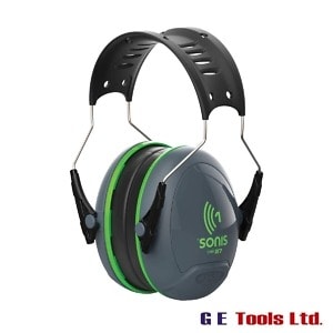 JSP Sonis Adjustable Ear Defenders 27dB SNR Grey/Green JSP Sonis Adjustable Ear Defenders 27dB SNR Grey/Green