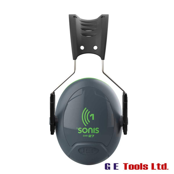 JSP Sonis Adjustable Ear Defenders 27dB SNR Grey/Green JSP Sonis Adjustable Ear Defenders 27dB SNR Grey/Green