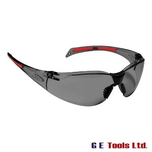 JSP Stealth 8000 Smoke Safety Glasses Black/Red