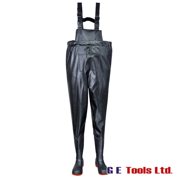 Portwest FW74 Safety Chest Wader S5 Black
