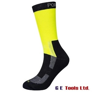 Portwest SK27 Lightweight High Visibility Socks Yellow