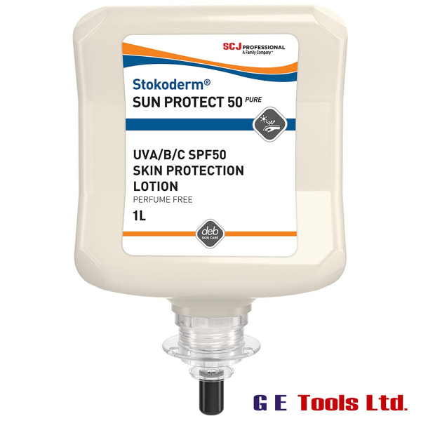 Stokoderm Sun Protect 50 PURE UV Skin Protection Cream 1L Cartridge