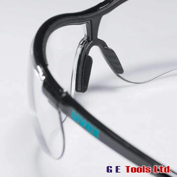 Uvex 9193376 Sportstyle Clear Safety Glasses Black/Petrol