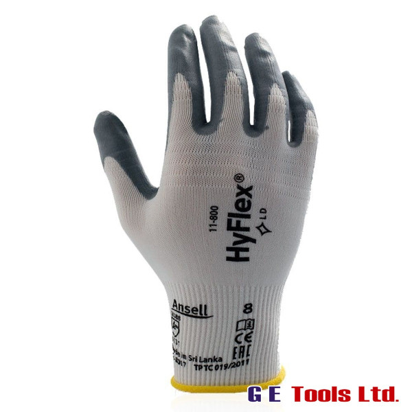 Ansell Edmont 11-800 HyFlex Nitrile Foam Coated Gloves