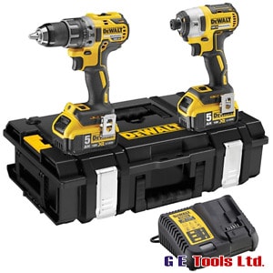 DeWalt DCK266P2 XR Brushless Twin Pack 18V 2 x 5.0Ah Li-ion