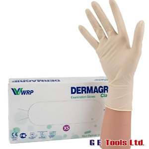 Dermagrip Latex Powder Free Examination Gloves