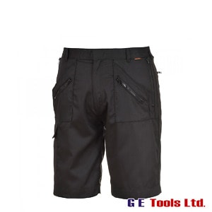 Portwest S889 Action Work Shorts, Black Or Navy
