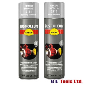 Rust-Oleum 2115 Bright Aluminium Aerosol Spray Paint 500ML