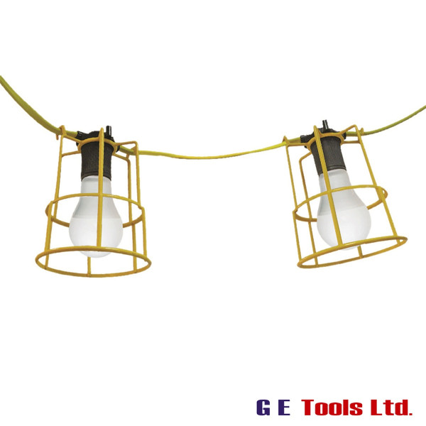 Faithfull Festoon Lights Low Energy 10 LED Bulbs 110V 22m