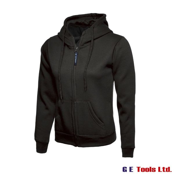 Uneek Clothing UC505 Ladies Classic Full Zip Hooded Sweatshirt