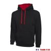 Uneek Clothing UC507 Contrast Hooded Sweatshirt