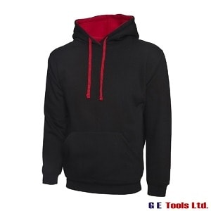 Uneek Clothing UC507 Contrast Hooded Sweatshirt