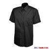 Uneek Clothing UC702 Mens Pinpoint Oxford Half Sleeve Shirt