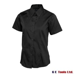 Uneek Clothing UC704 Ladies Pinpoint Oxford Half Sleeve Shirt