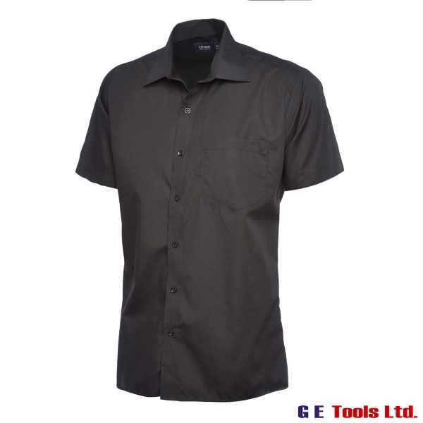 Uneek Clothing UC710 Mens Poplin Half Sleeve Shirt