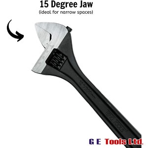 Teng Black Adjustable Wrench – Various Sizes