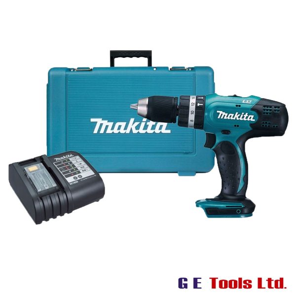 Makita DHP453 18V Combi Drill Body With Box And Charger