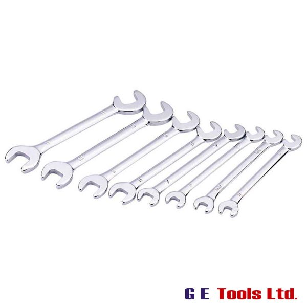 Draper 19754 8PC Metric Midget Open End Spanner Set