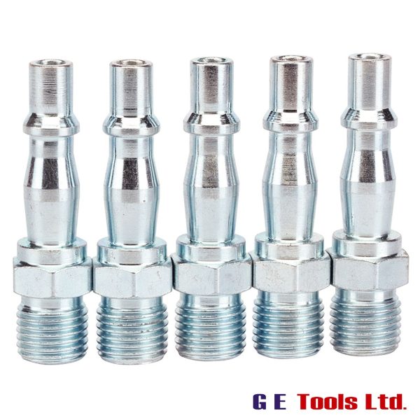 Draper 81296 1/4″ BSP Male Coupling Screw Adaptors (Pack of 5)