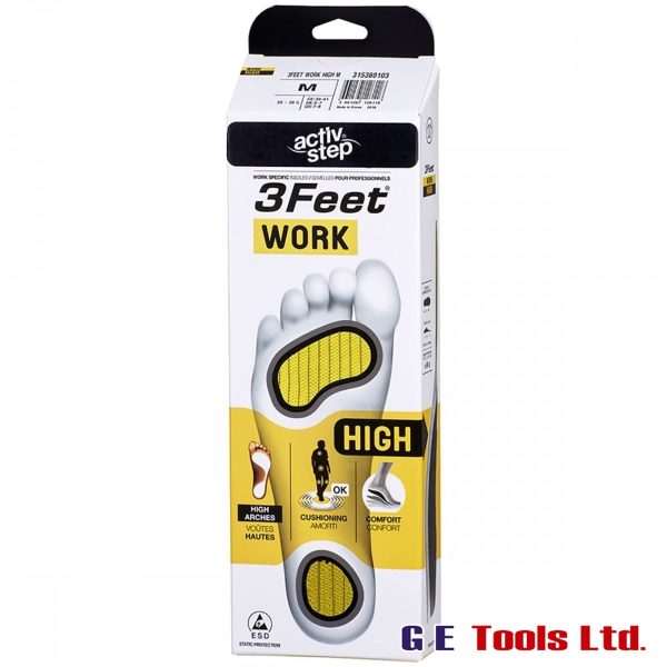 Rock Fall 3FW001 High Activ-Step 3Feet Work Footbeds