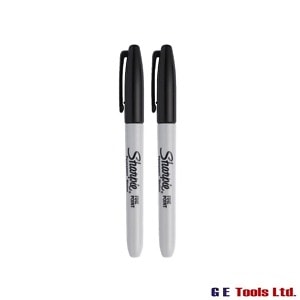 Sharpie Fine Tip Permanent Marker Black (Pack 2)