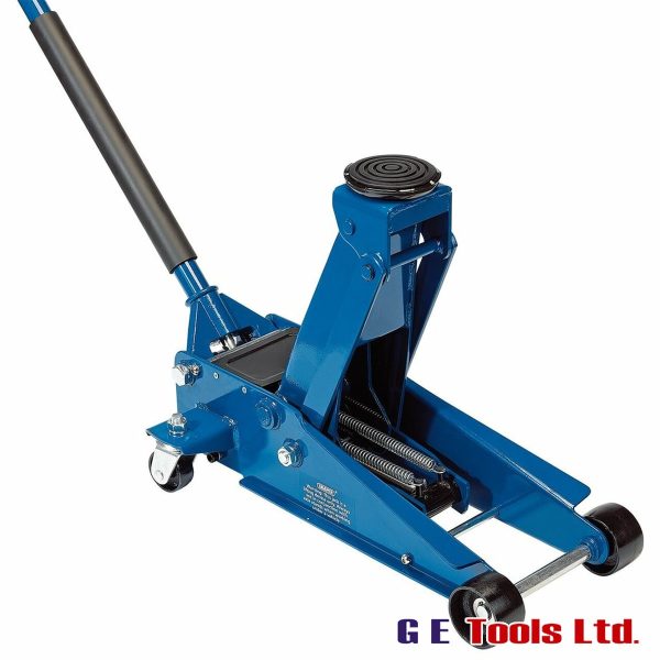 Draper 16407 H/Duty 3 Ton Trolley Jack – Twin Pistons