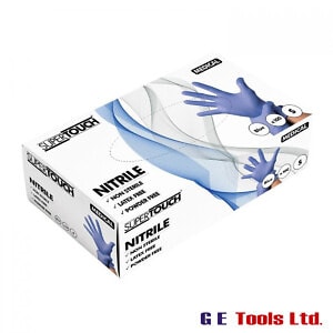 SuperTouch 1261 Blue Powder Free Nitrile Gloves