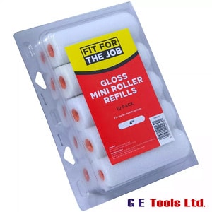 FRRE002 4″ Gloss Mini Rollers (Pack of 10)