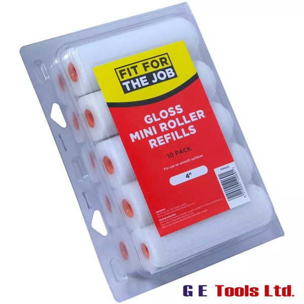 FRRE002 4″ Gloss Mini Rollers (Pack of 10)