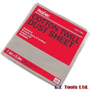 ProDec 12′ x 9′ Cotton Twill Dust Sheet