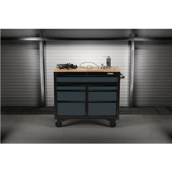 BUNKER® 7 Drawer Workbench Roller Tool Cabinet, 41″ – Various Colours