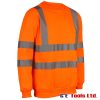 Beeswift BSSENOR Hi-Vis Orange Rail Spec Sweatshirt Beeswift BSSENOR Hi-Vis Orange Rail Spec Sweatshirt