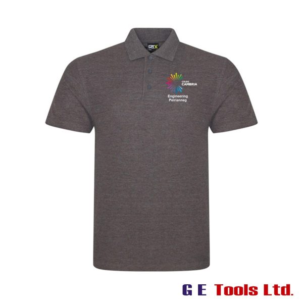 Coleg Cambria Wrexham Bersham Road Charcoal Polo Shirt – Engineering