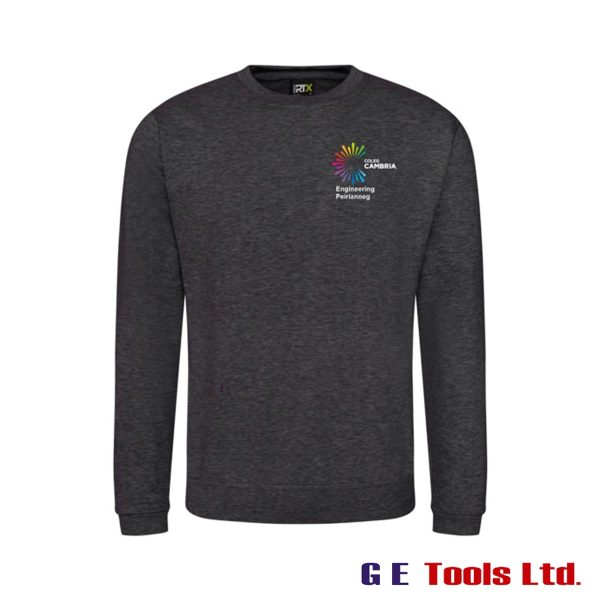 Coleg Cambria Wrexham Bersham Road Charcoal Sweat Shirt – Engineering Coleg Cambria Wrexham Bersham Road Charcoal Sweat Shirt – Engineering