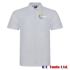 Coleg Cambria Deeside Heather Grey Polo Shirt – Carpentry & Joinery
