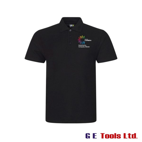 Coleg Cambria Deeside & Wrexham Bersham Road Black Polo Shirt – Automotive