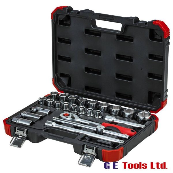 Gedore Red 3300055 24 pcs 1/2″ Drive Socket Set